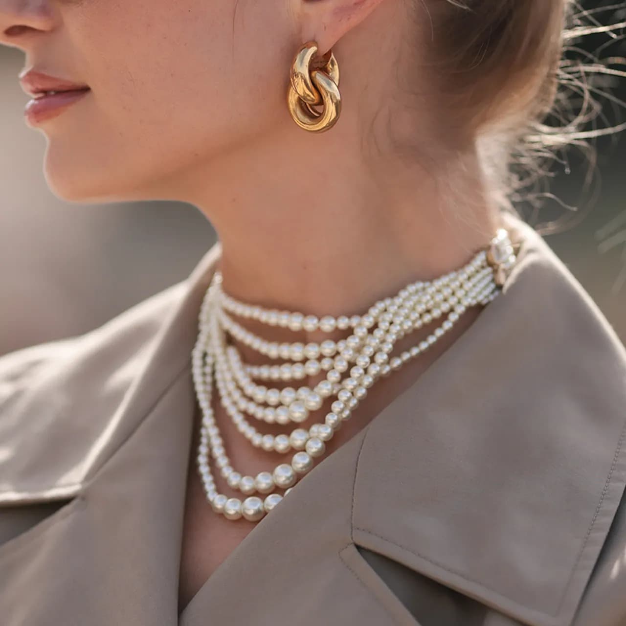 Diamond Gold Hoop Earrings by Cervin Blanc Timeless Swiss Luxury