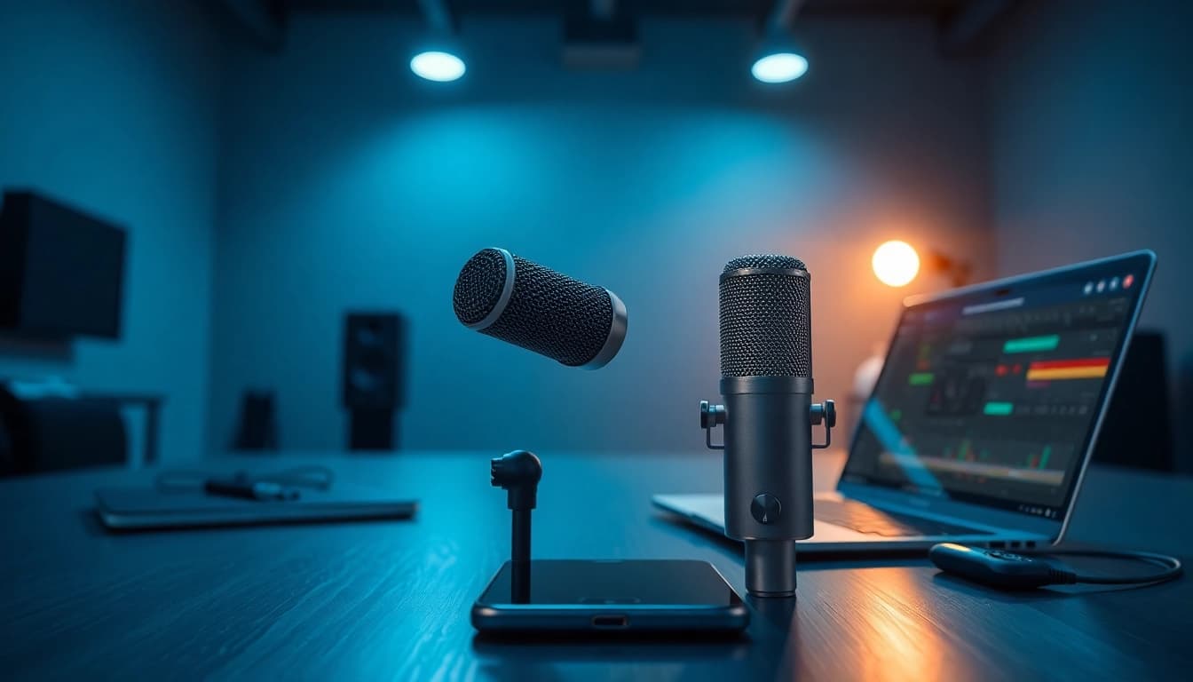 Capturing high-quality audio with the MV88 microphone alongside an iPhone in a professional setting.
