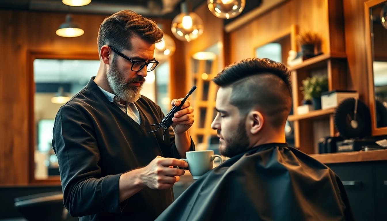 Barbershop Nijmegen: Professionele kapper knipt haar in een knusse, stijlvolle omgeving