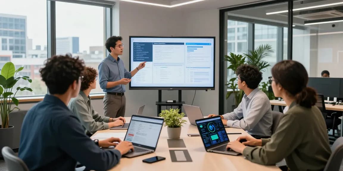 Proactive IT support for small business London team collaborating in a modern office environment.