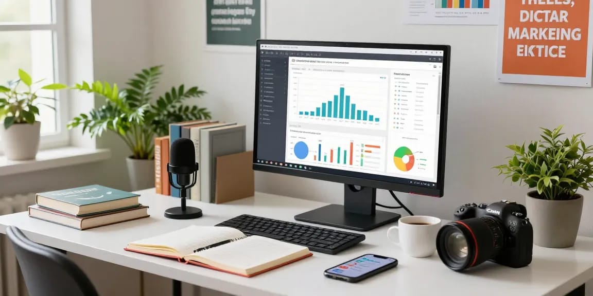Buy cheap YouTube views analysis in a vibrant digital marketing workspace.