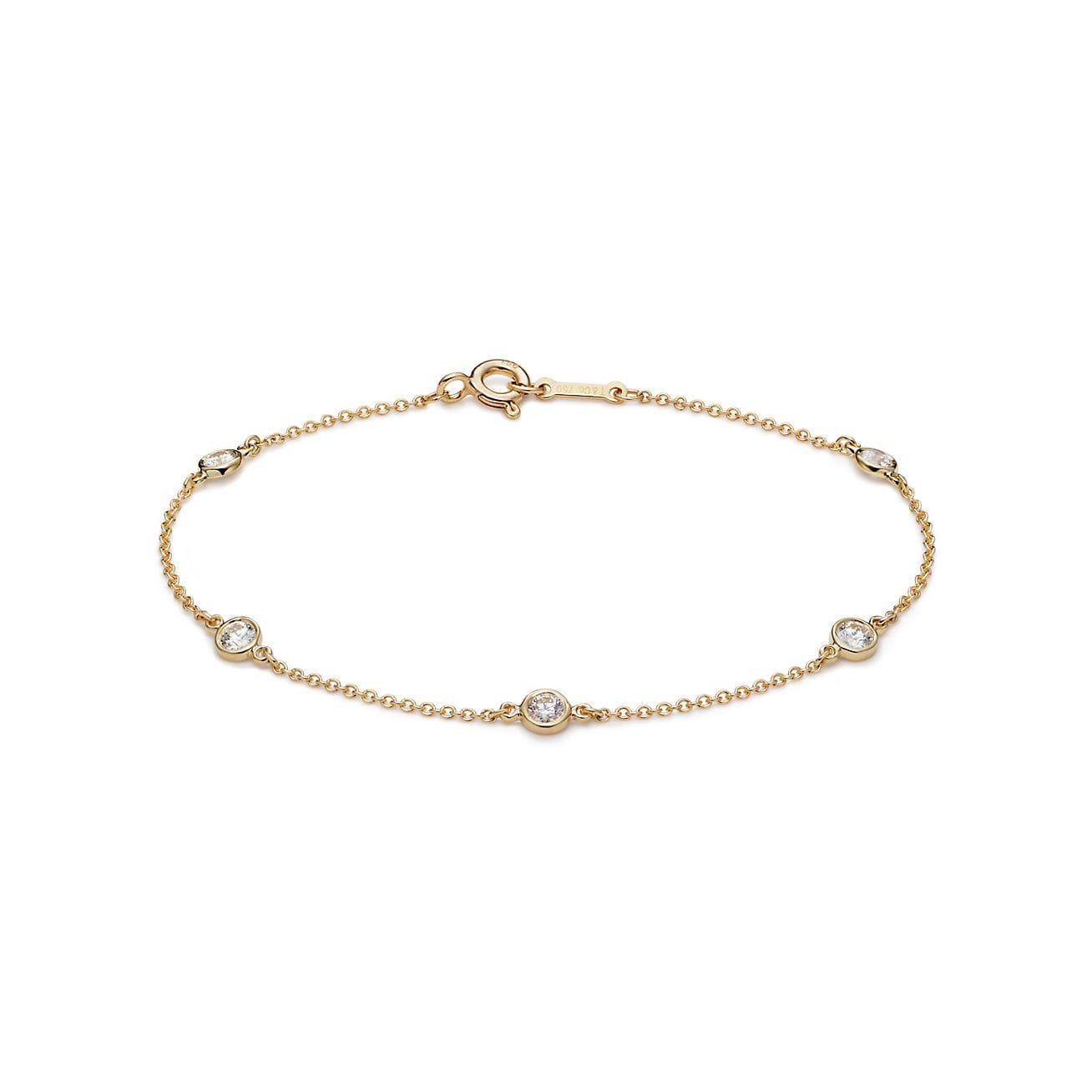 Diamond by the yard bracelet in Real Gold | London Diamond Online
