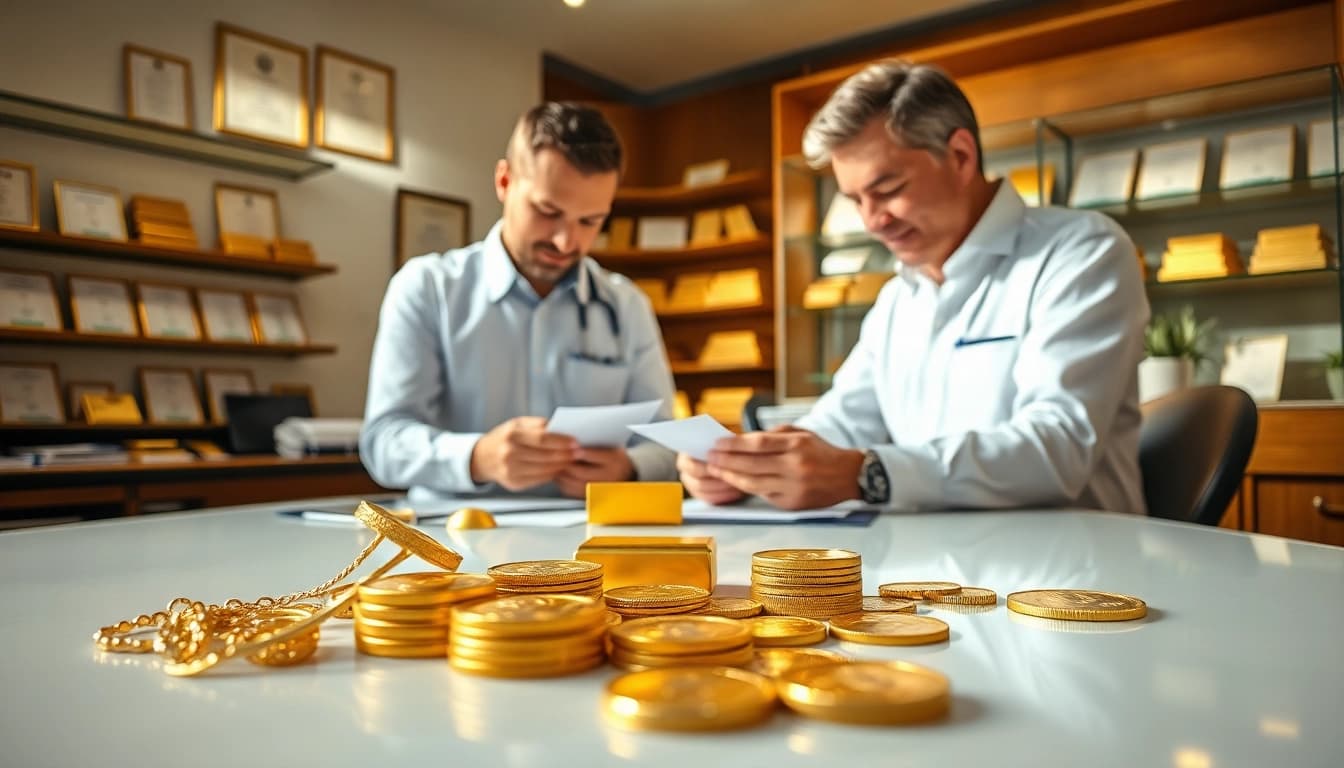 Finde weitere Informationen Goldankauf für eine professionelle Goldbewertung und Verkauf.