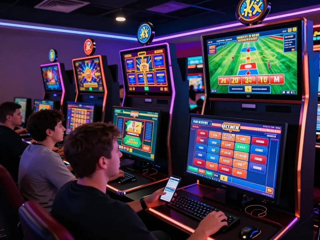 Exciting online gaming environment featuring nohu 78 casino games, showcasing players' engagement.