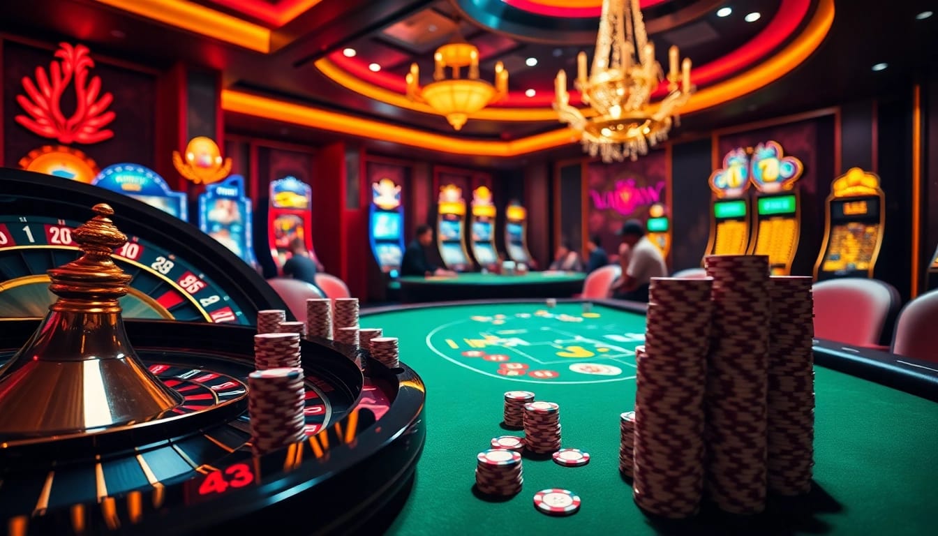 Experience S8 excitement at a luxurious casino table with roulette and poker chips.
