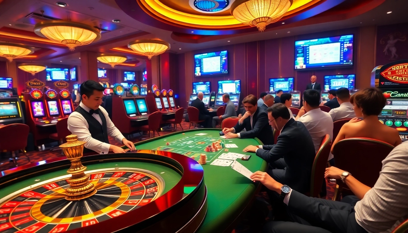 Experience the thrill of winning at https://23win.cooking/ with vibrant casino visuals of roulette and poker.