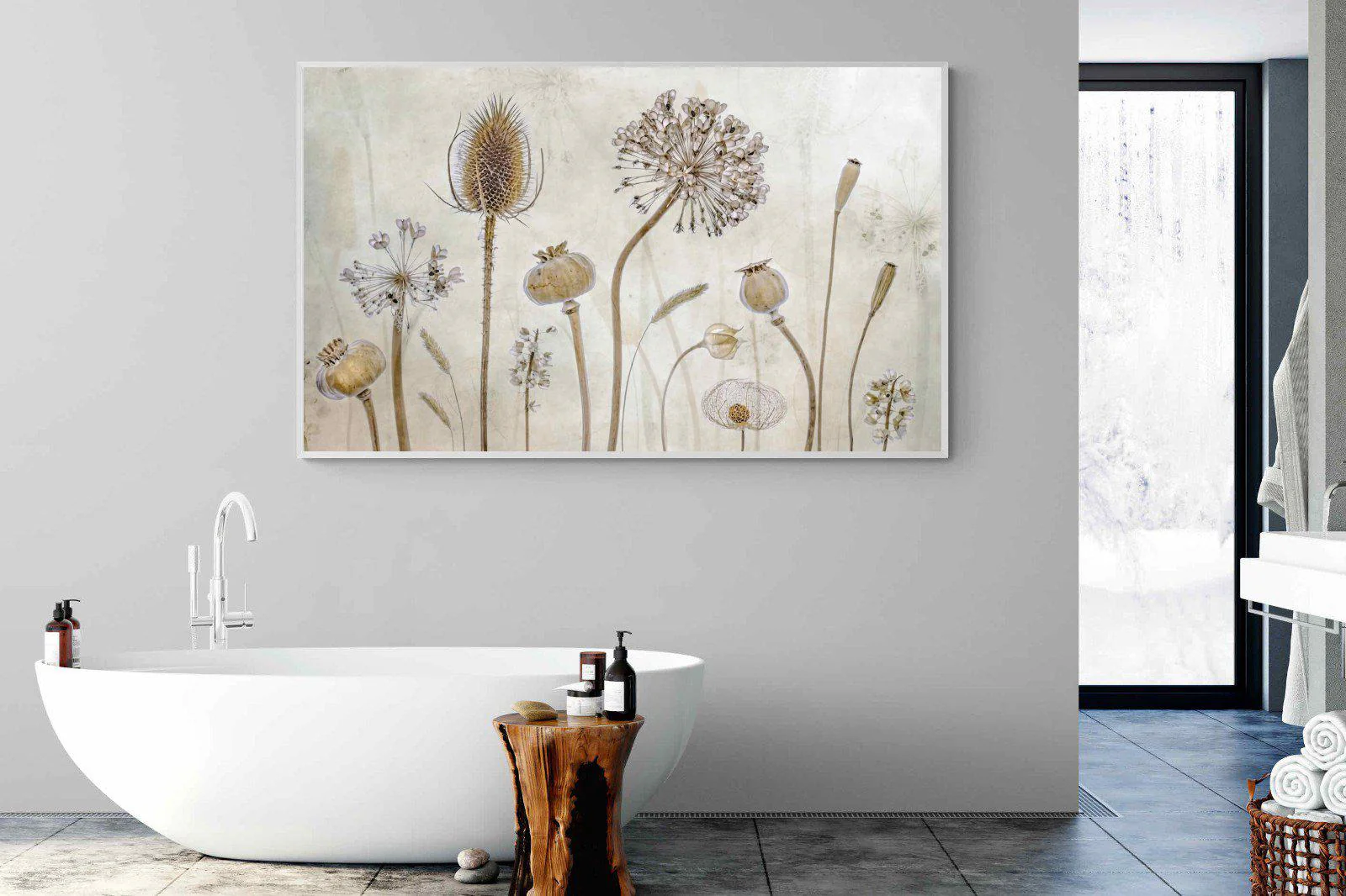 Handcrafted Seed Pod Wall Hanging Inspired by Tropical Rainforest Nature