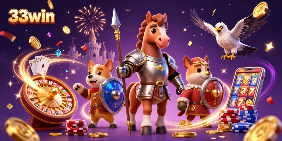 Win exciting rewards with 33win in high-stakes casino adventures featuring lucky charms and vibrant action.