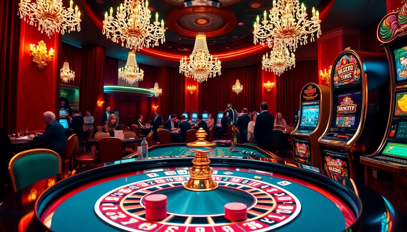 Excited gamblers at the casino with games like roulette and slots at https://www.6l777.vip/ for a thrilling experience.