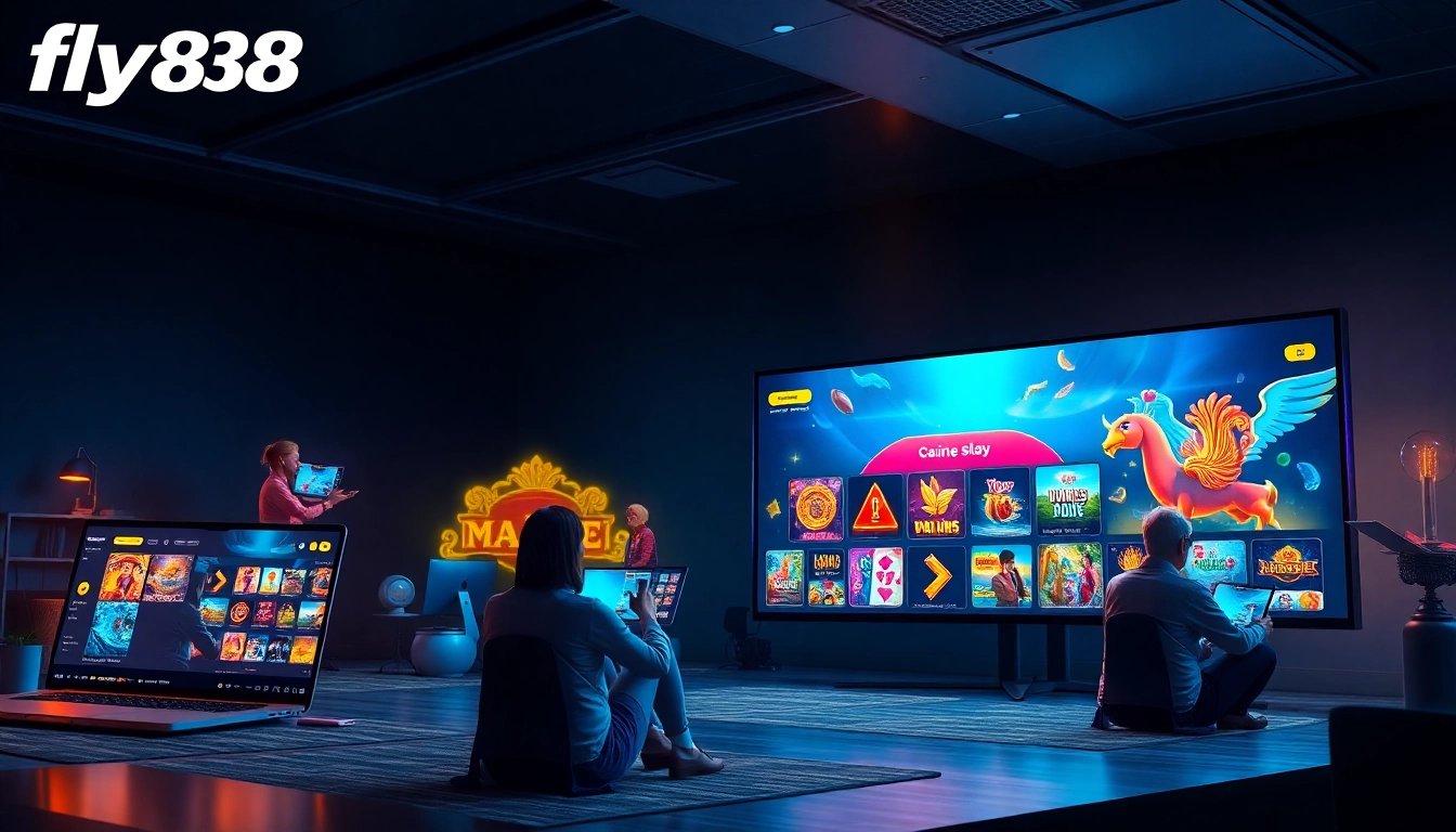 Engaging interface for fly88 online gaming platform showcasing vibrant casino games.