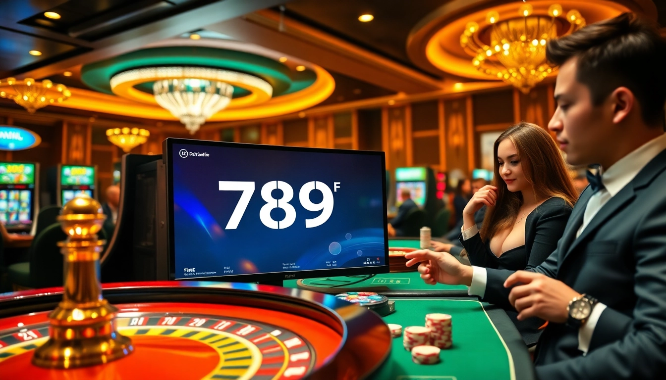 Players enjoying the thrilling online casino experience at 789F with vibrant game visuals.