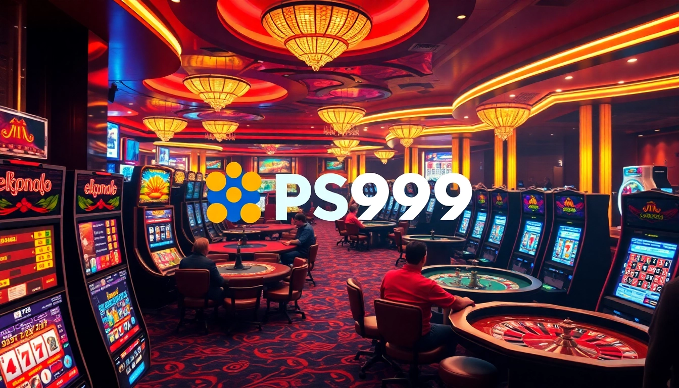 Experience the thrill of gaming at PS99 with vibrant casino visuals showcasing excitement and luxury.