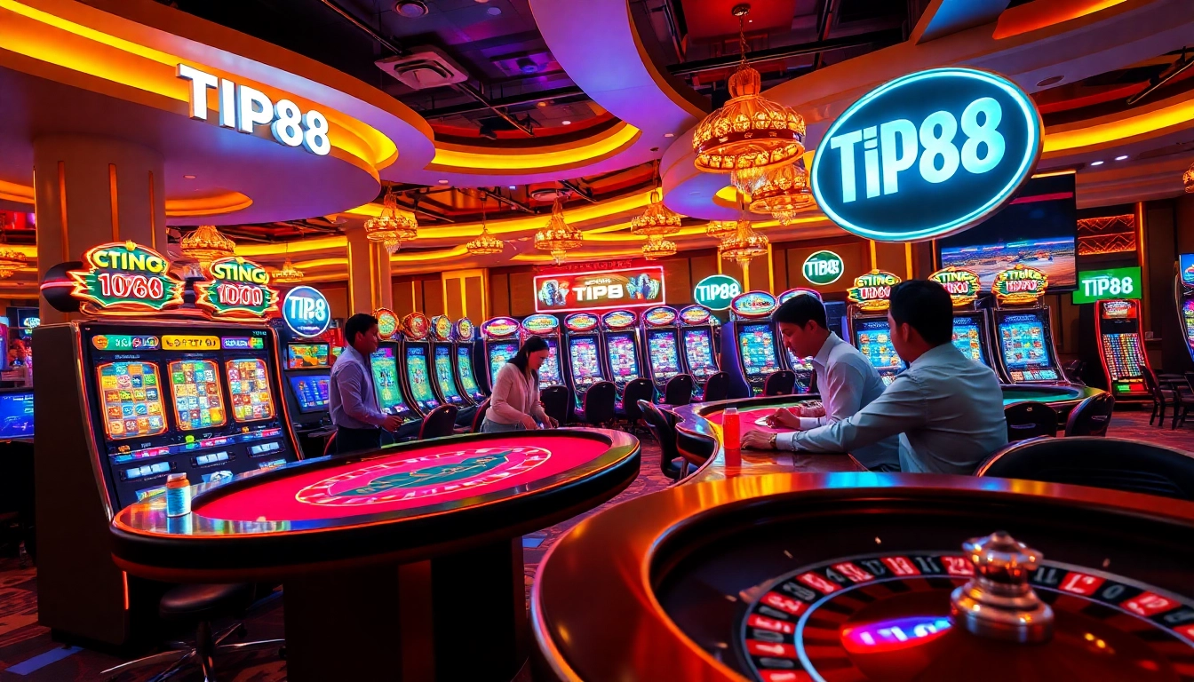Experience the excitement of TIP88 gaming with players winning at poker and slots.