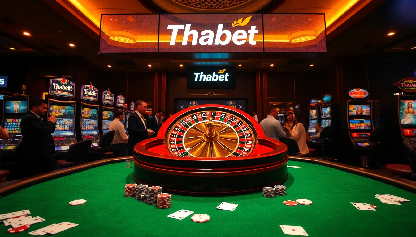 Players enjoying roulette and slots at Thabet Casino.