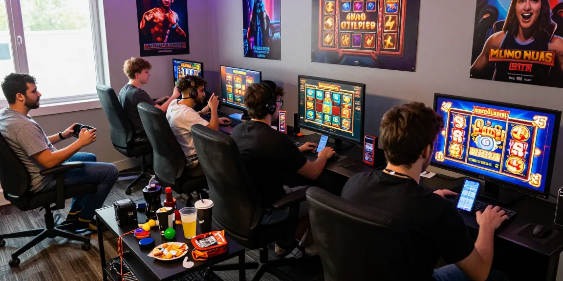 Engaged players enjoying bonus buy slots through https://oxfordbedbreakfast.co.uk/ featuring colorful graphics and dynamic interfaces.