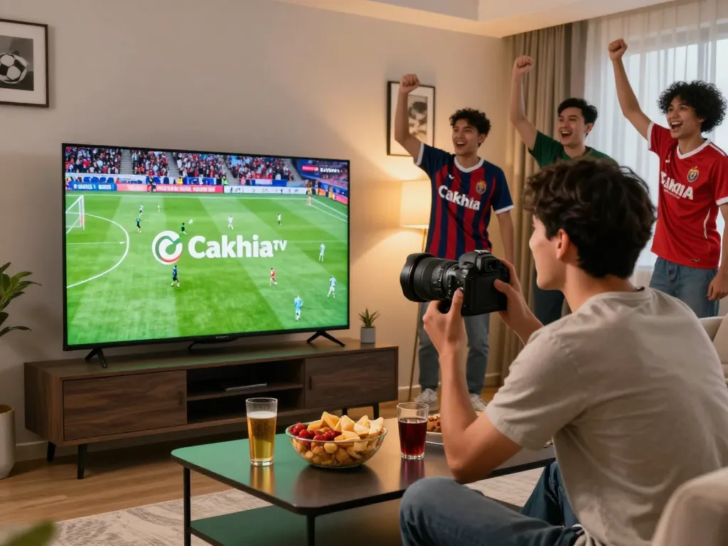 Enjoy the excitement of Cakhia tv streaming live football with friends in a modern setting.