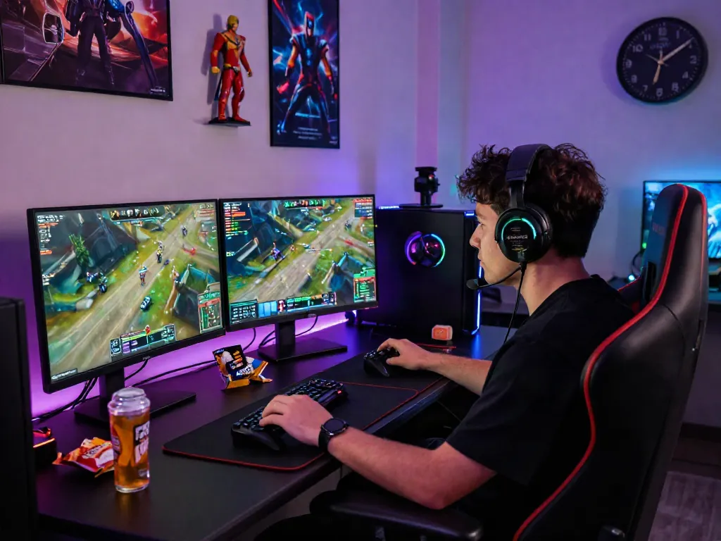 Engaging gaming setup for DJARUMBOS LOGIN showcasing immersive online gaming experience.