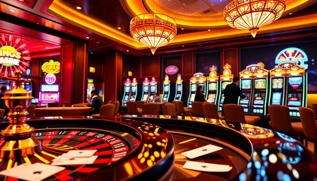 Experience excitement at https://king88.limited/ with gamblers engaged in thrilling roulette and poker games.