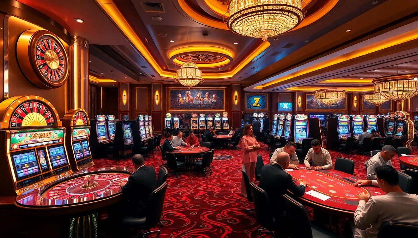 Experience the excitement of winning at XX88 with colorful slot machines and vibrant game tables.