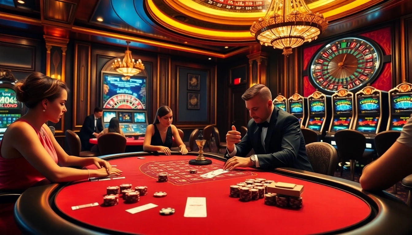 Experience the excitement of jeetbuzz লগইন with glamorous poker action and luxurious casino elements.