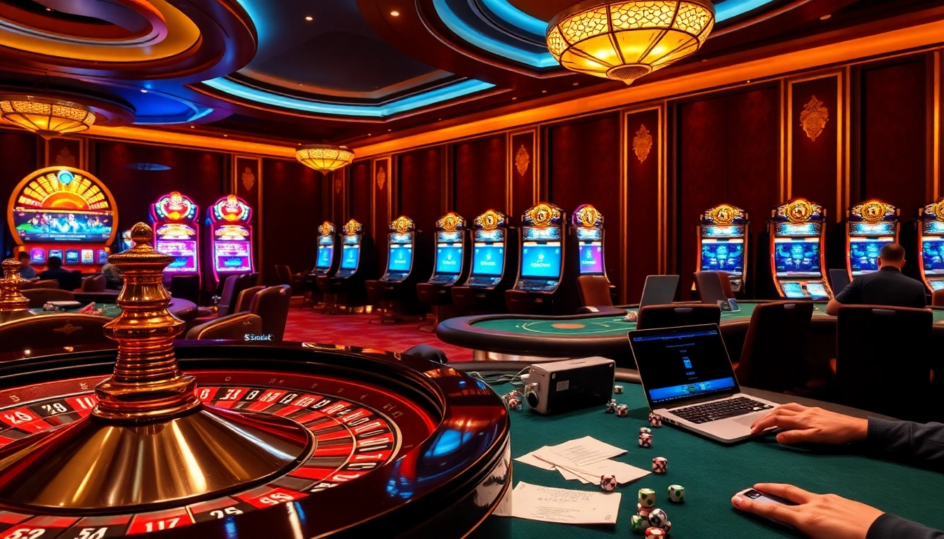 Experience the excitement at sinbet.ink with players enjoying vibrant casino games, roulette, and slots.