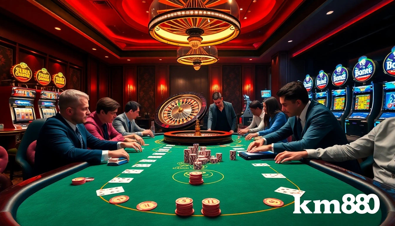 Experience the thrill of betting at km88 with vibrant casino games and a luxurious ambiance.
