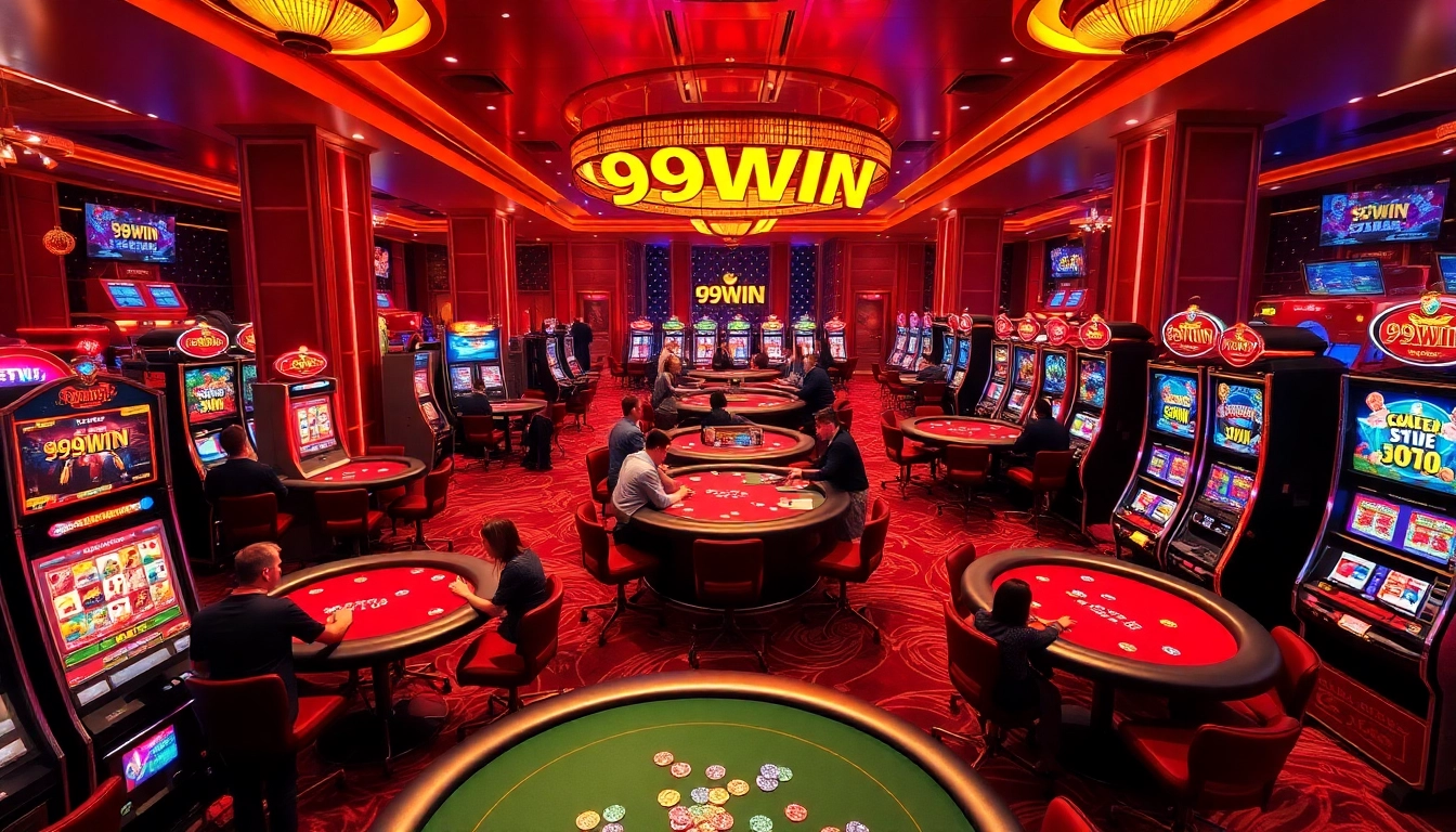 Experience intense casino action at 99WIN with vibrant games and engaging players.