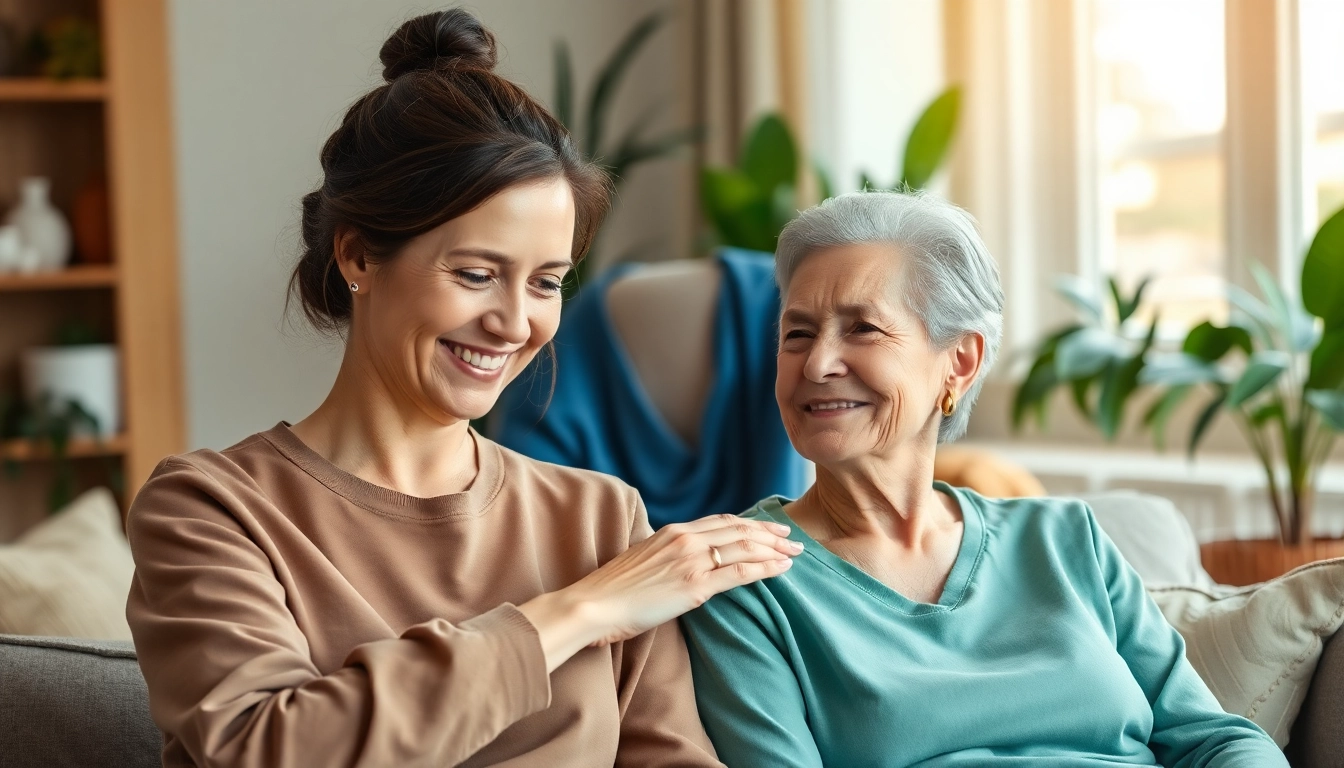 Engaging session in home care austin tx showcasing caregiver's support for an elderly client.