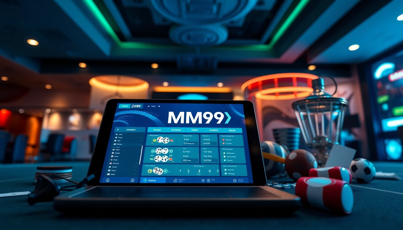 MM99 online casino interface with engaging elements for an exciting gambling experience.