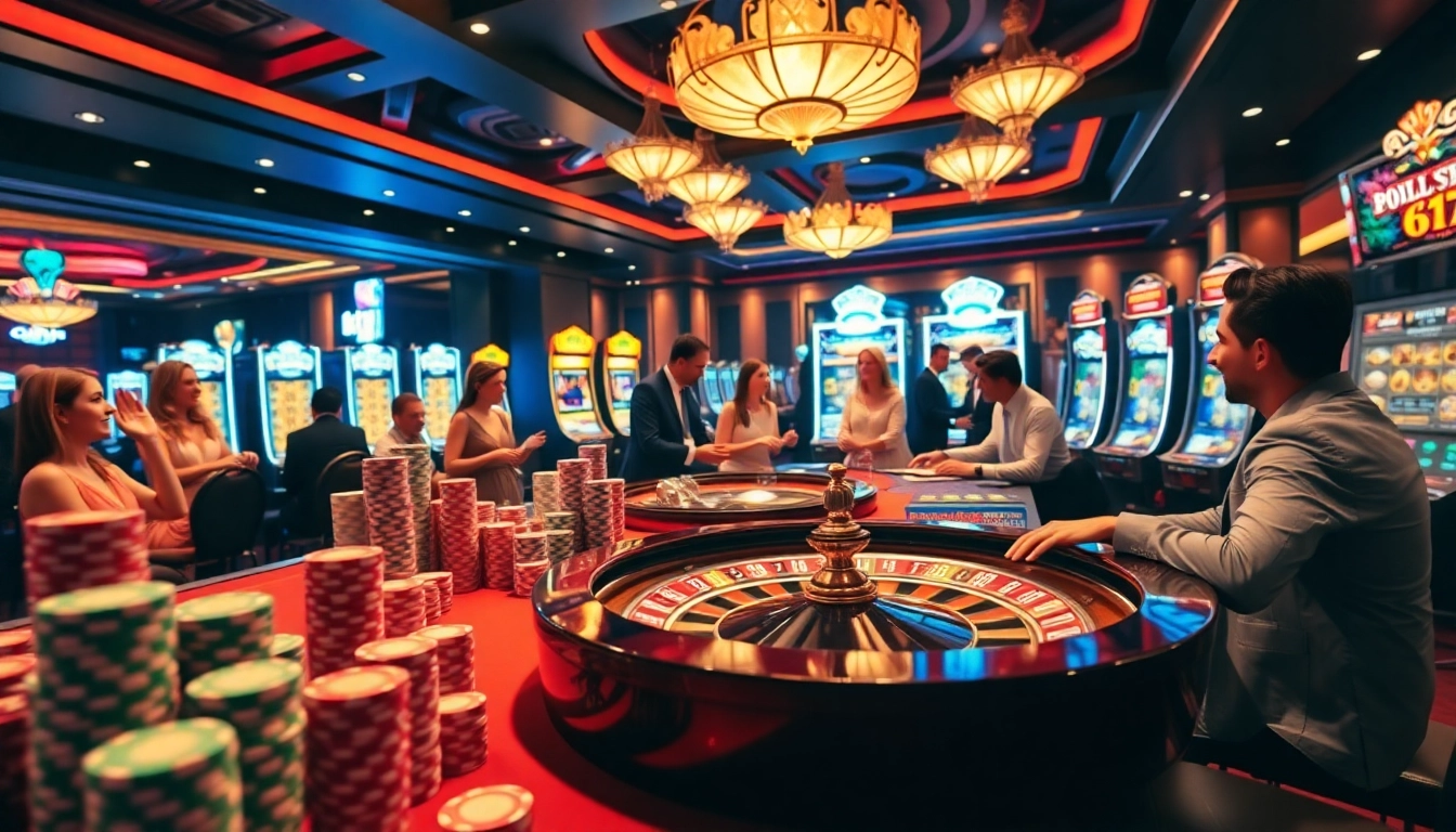 Experience the thrill of 6L777 at a vibrant casino table filled with poker chips and a roulette wheel