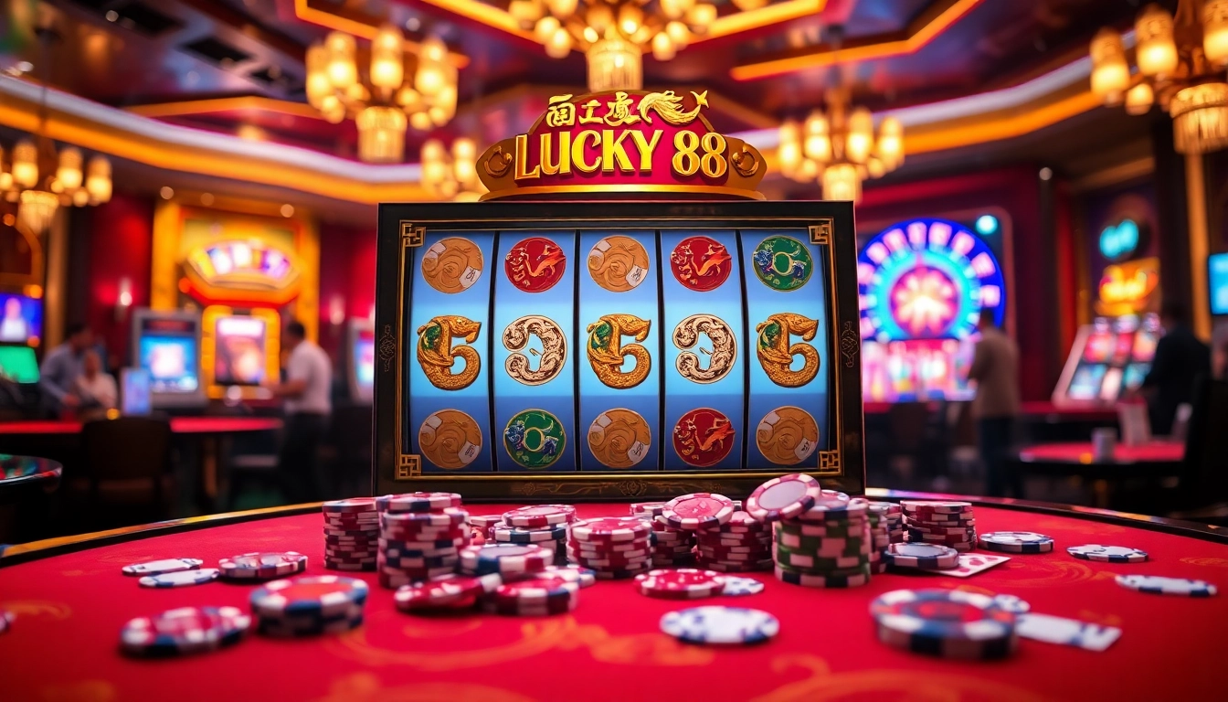 Experience the excitement of lucky88.at with stunning slot machines and thrilling casino gameplay.