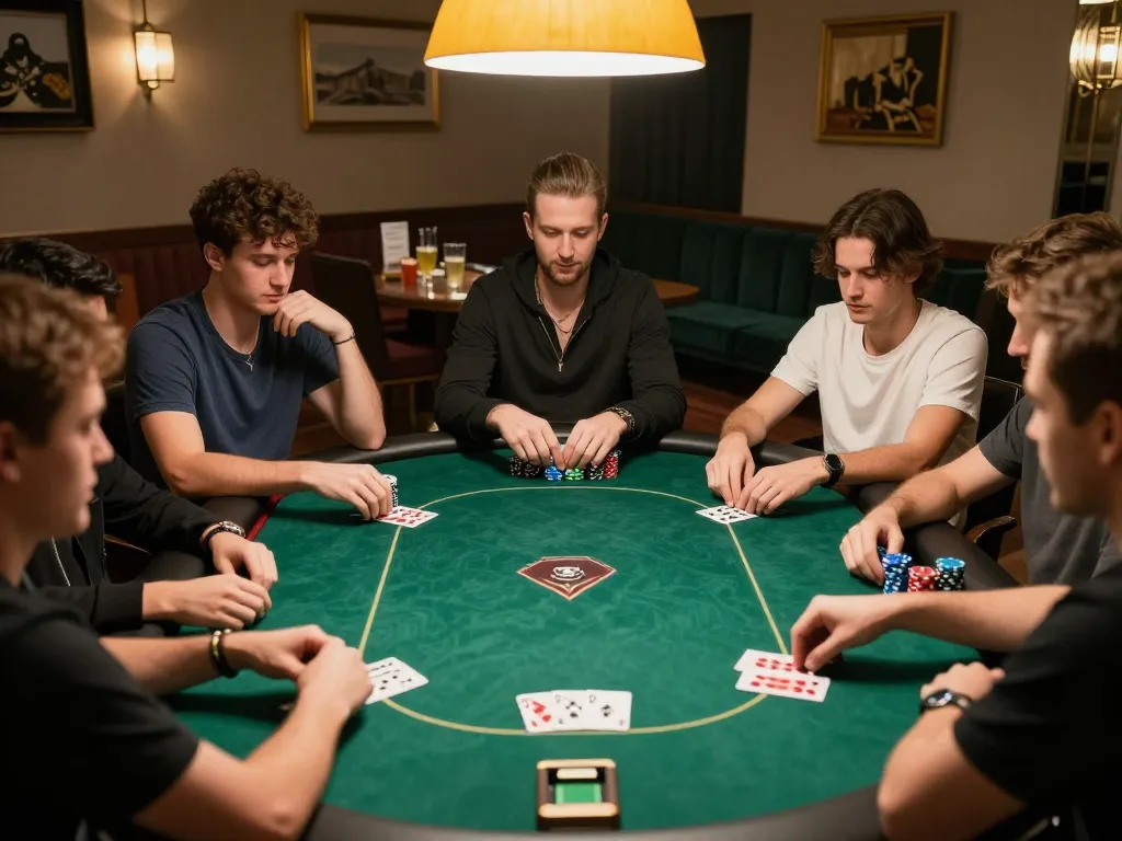 PHTAYA poker game in action with players strategizing and enjoying gameplay in a cozy home setting