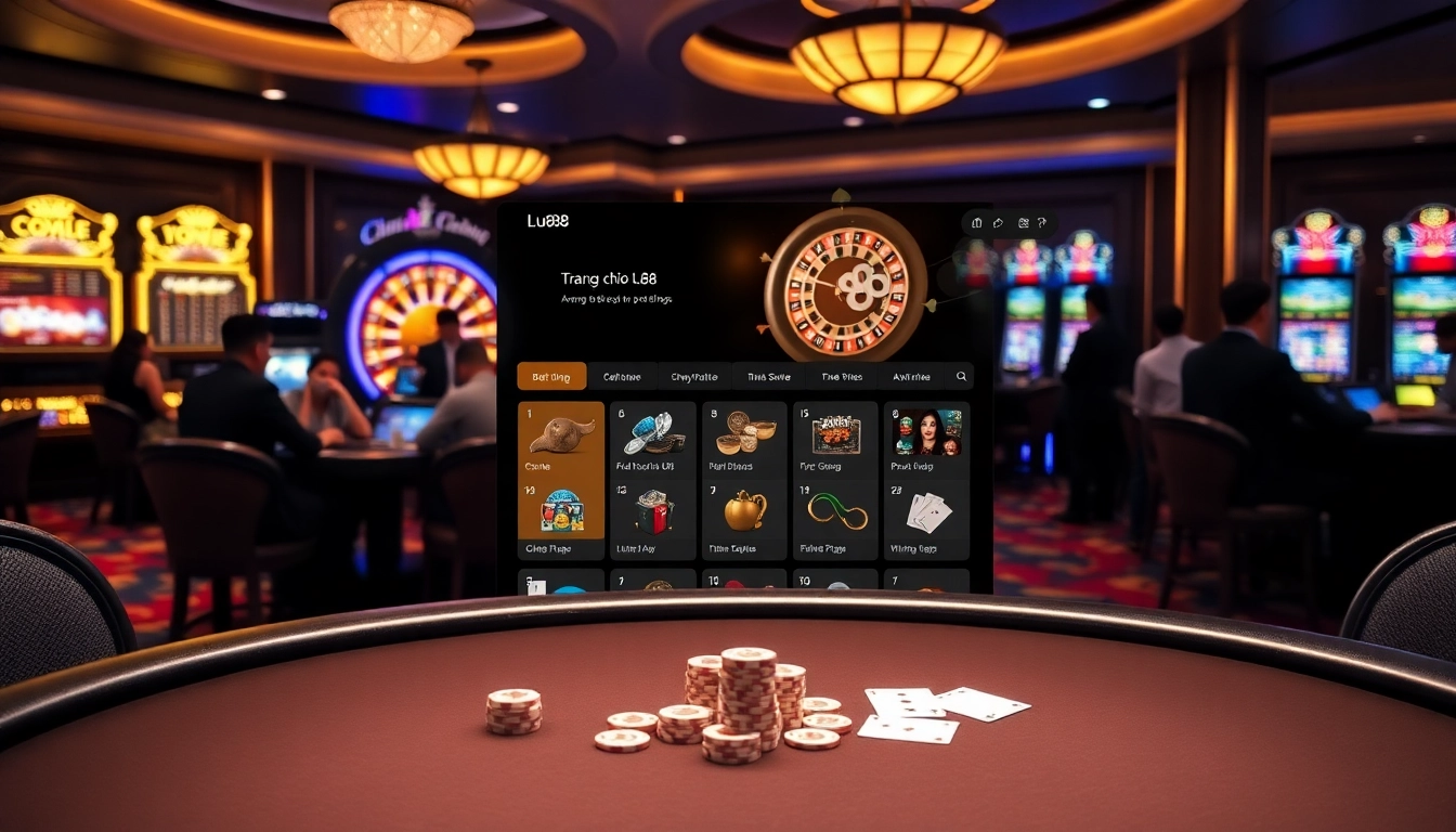 Experience the thrill of high-stakes gaming at Trang chủ Lu88 with poker and slot machines.