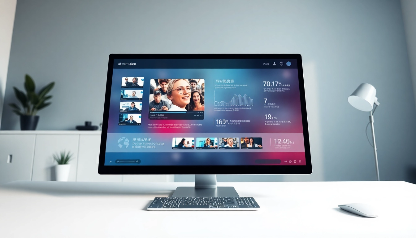 Generate detailed prompts from video to prompt technology in a modern workspace.