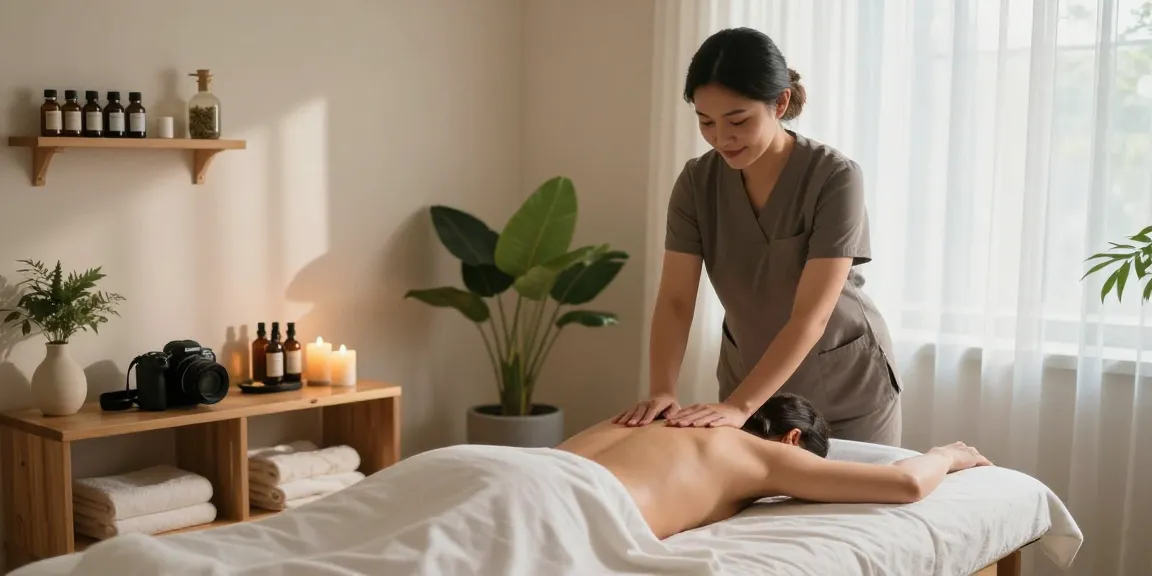 편안한 1인샵 마사지 경험을 위한 웰니스 스튜디오 모습