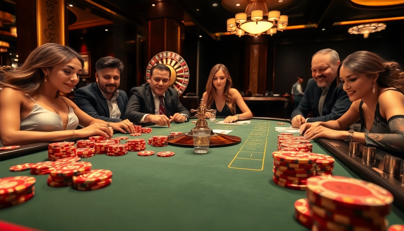 Experience the thrill at XX 88 casino with players engaged in a high-stakes game at an elegantly designed table.