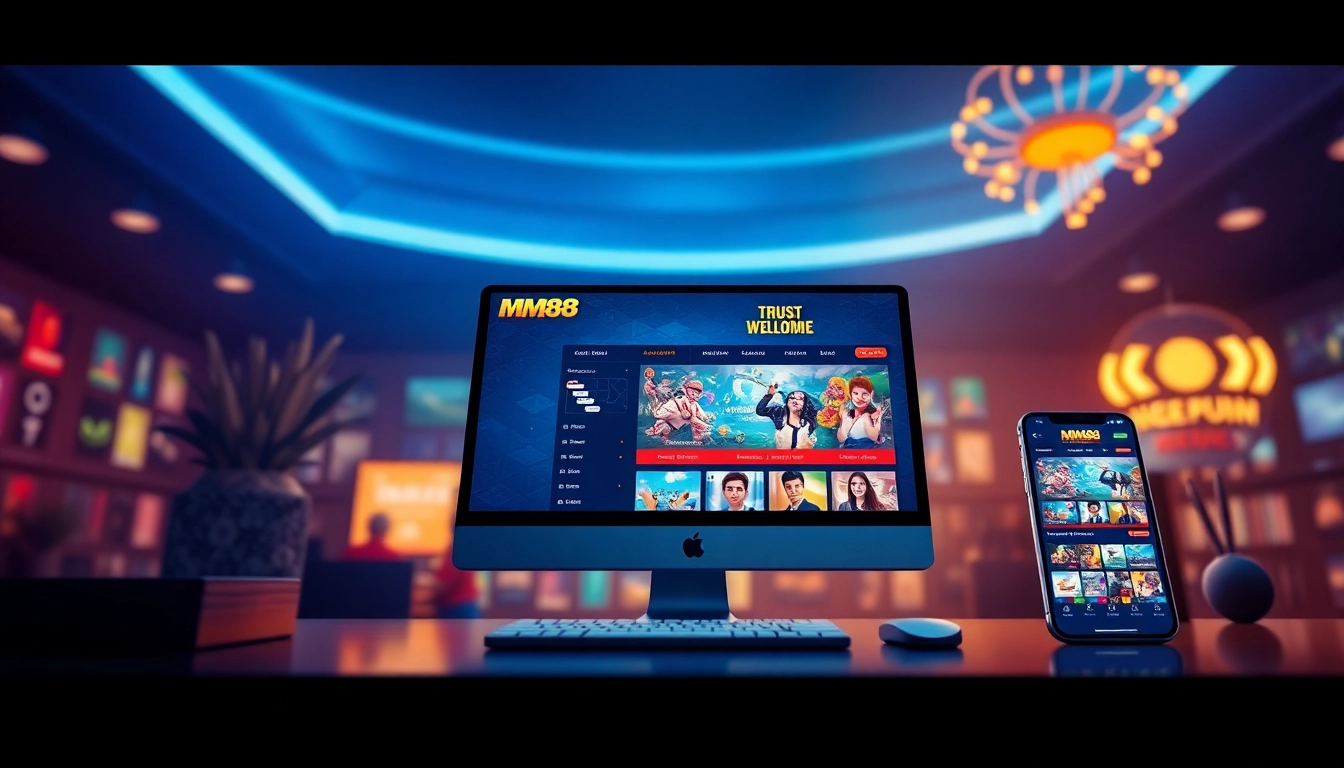 MM88 online gaming platform interface showcasing seamless user experience and vibrant design.