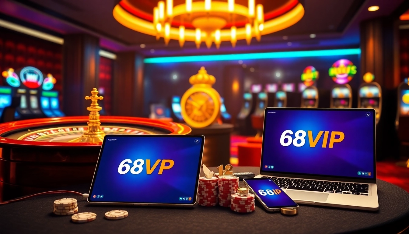 Experience the excitement of betting at Link Vào Nhà Cái 68VIP with stunning casino visuals.