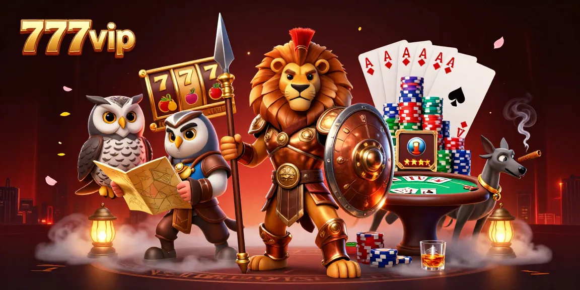 Experience thrilling gameplay with 777vip's vibrant casino scene featuring dynamic characters and exciting game elements.