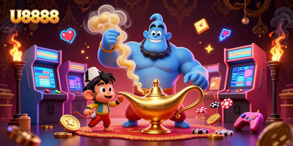 Play exciting games at U8888 casino with vibrant characters and dynamic game elements.