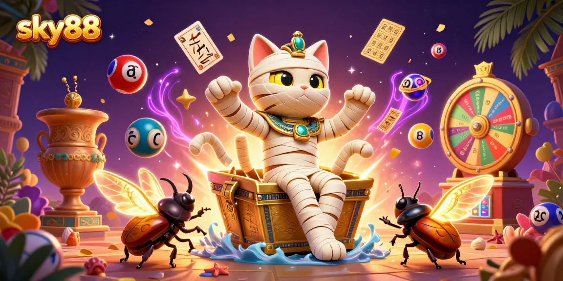 Engage with sky88's magical moments in this thrilling 3D casino scene featuring Egyptian themes.