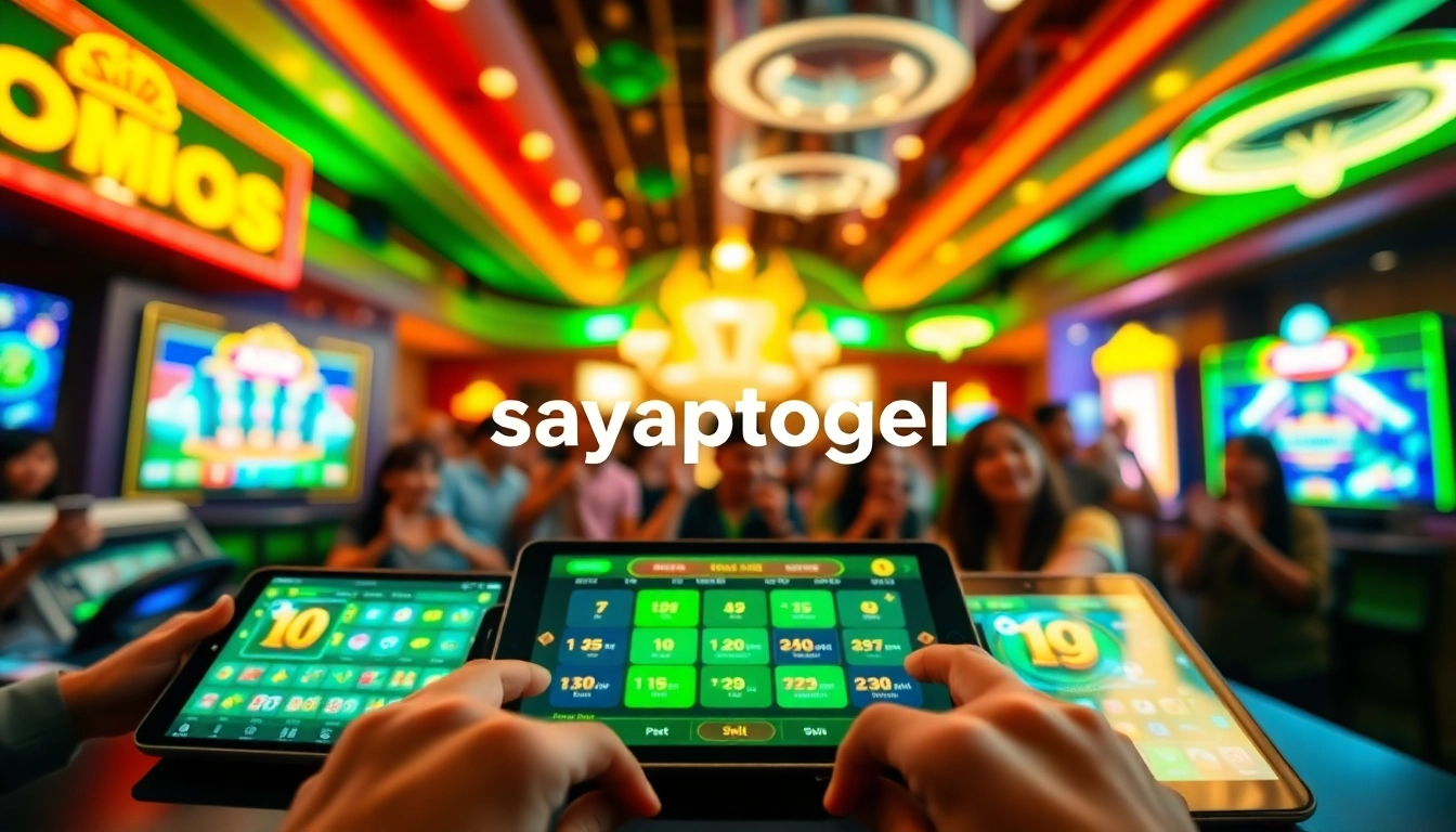 Menggunakan sayaptogel, tampilan antarmuka perjudian online yang menarik dengan grafik warna-warni.