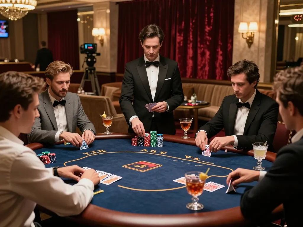 Engaging poker game scene at nhà cái tic88 with players showcasing expert strategies and high stakes.