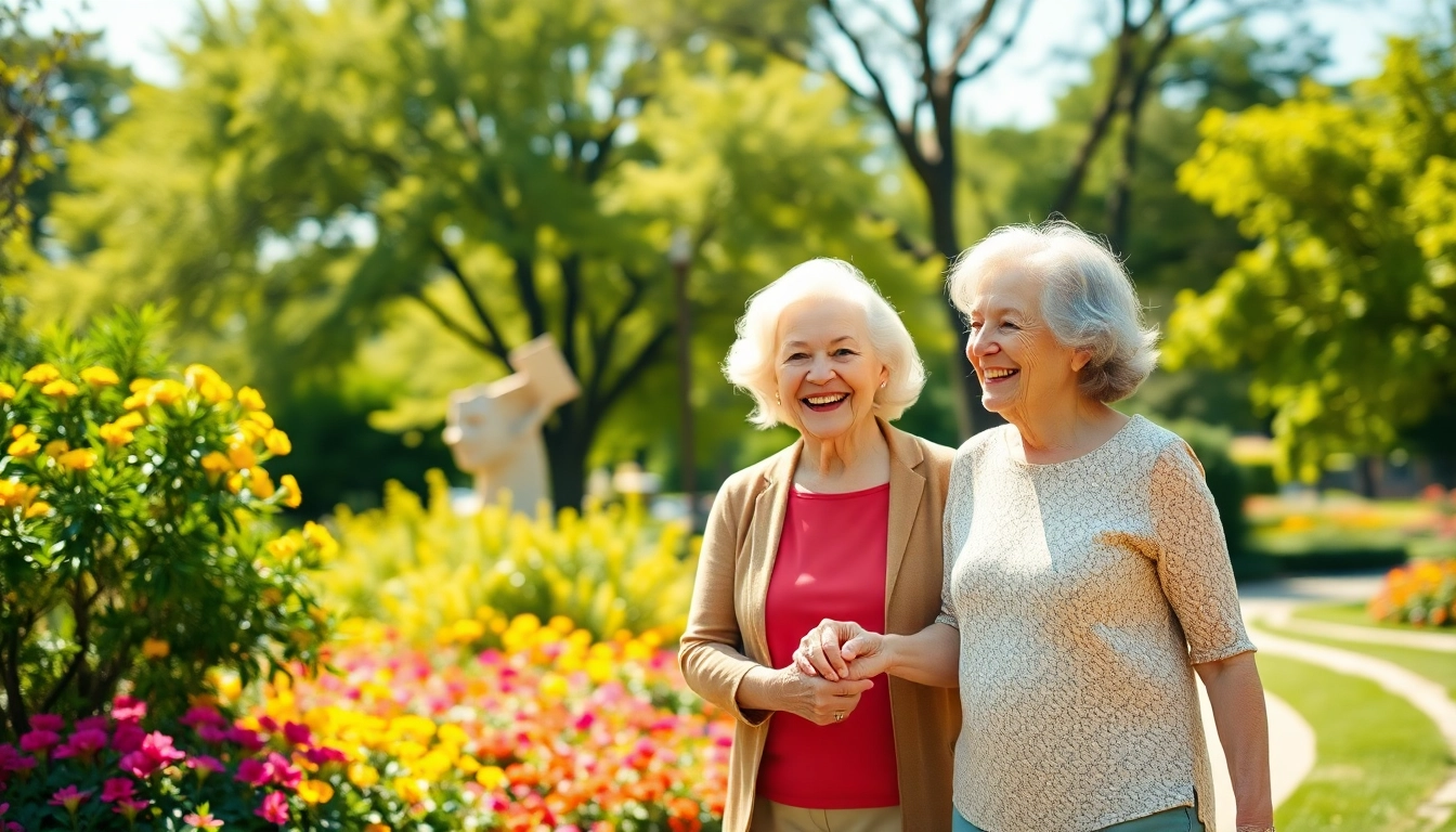 Couple enjoying a vibrant retirement in a park, highlighting https://frontidas.com vision for joyful aging.