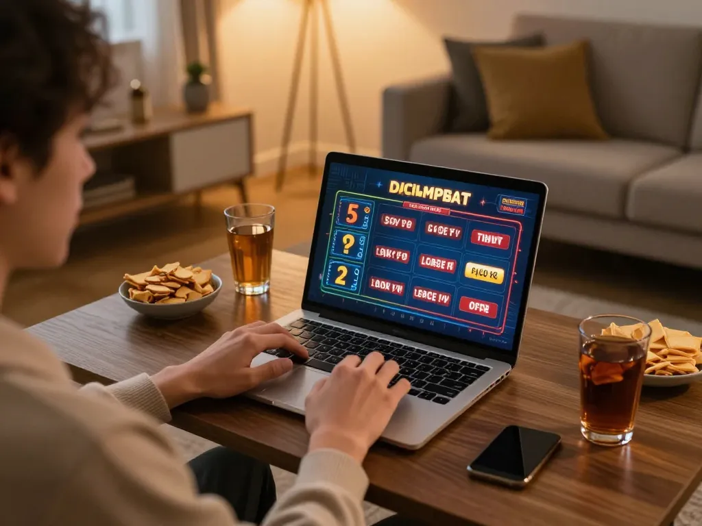 79club player engaged in online gambling with snacks and betting interface.