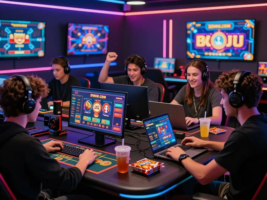 Players enjoying various betting activities on 32win.com platform, showcasing excitement and social gaming experience.
