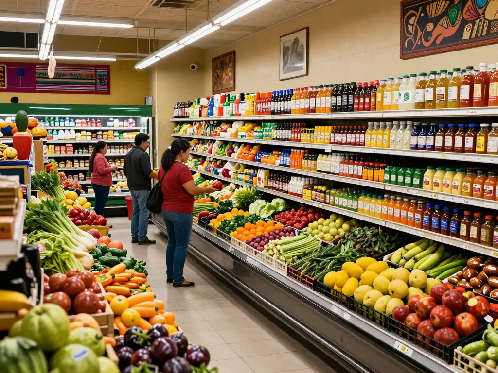 Shop at a vibrant Mexican grocery guide featuring fresh ingredients for authentic dishes
