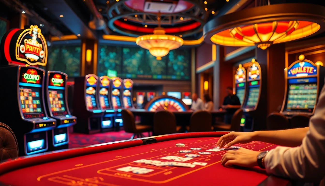 xocdia88 players enjoying a vibrant gaming experience at a luxurious casino table.