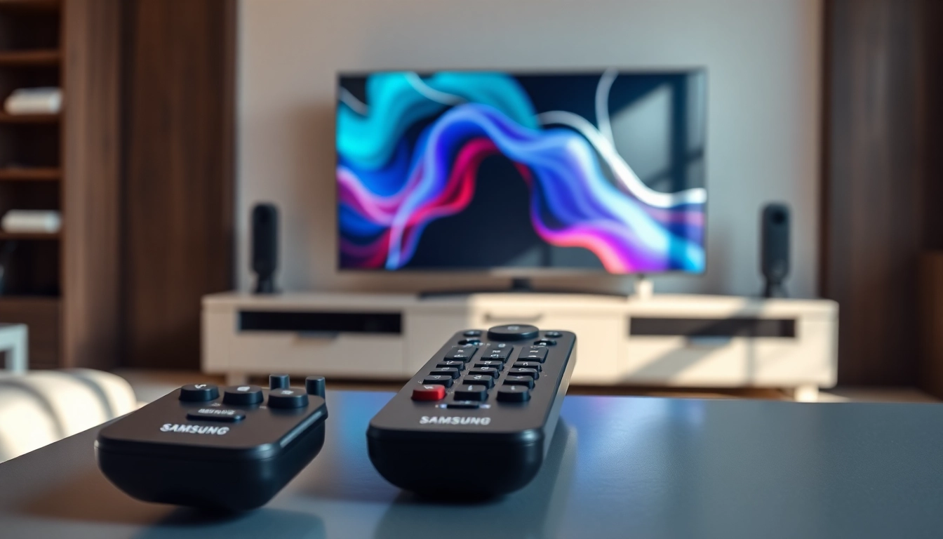 Bedienen Sie den Samsung BN59-01386A Remote mit eleganten TV-Zubehör