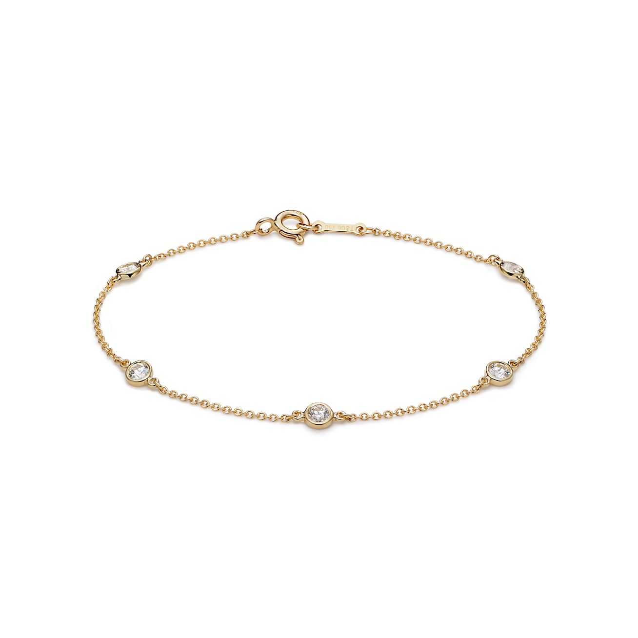 Diamond by the yard bracelet in Real Gold | London Diamond Online